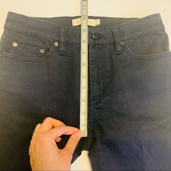 Tory Burch Skinny Jean Navy Blue Stretchy High Rise Pants Women 25 Size 2 - Picture 10 of 10